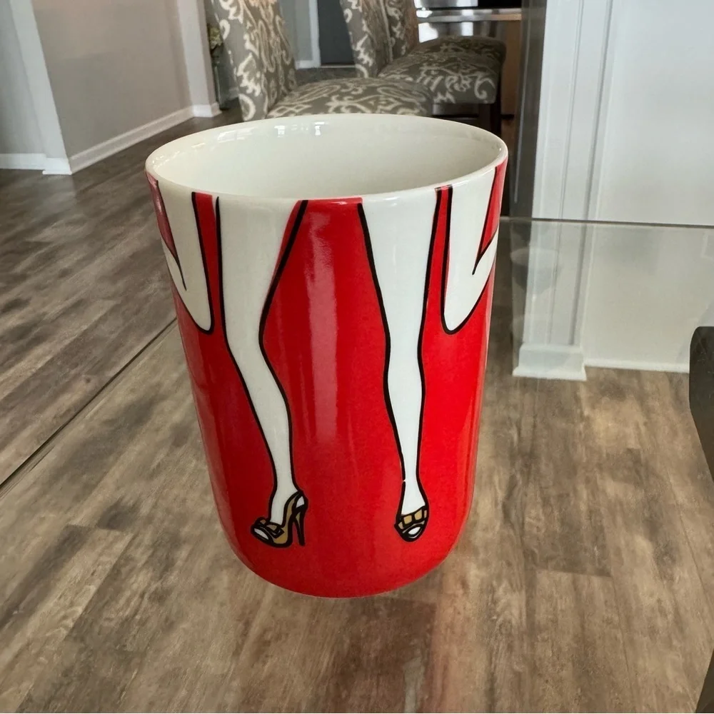 NWOT! Kate Spade Cha Cha “Heel Ladies” Red Mug - Picture 4 of 6